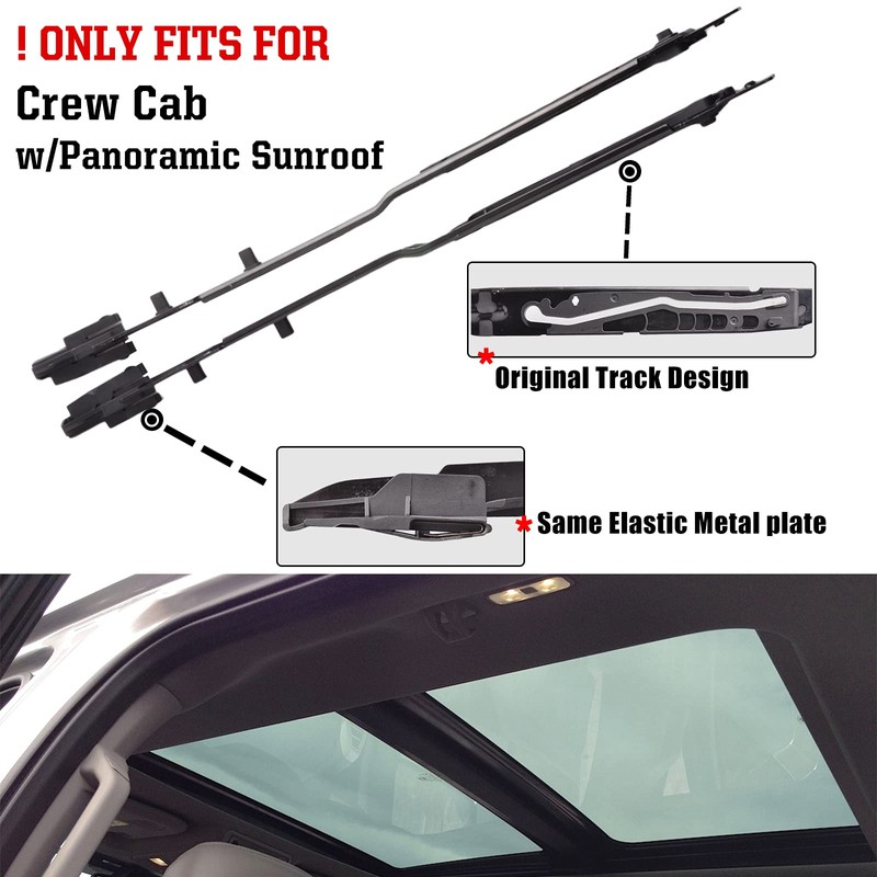 unikpas Sunroof Track Compatible for Ford F150 2015-2020 F250 F350