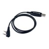 Retevis 2-pin Programming Cable, Cable Length 15 cm, Compatible with