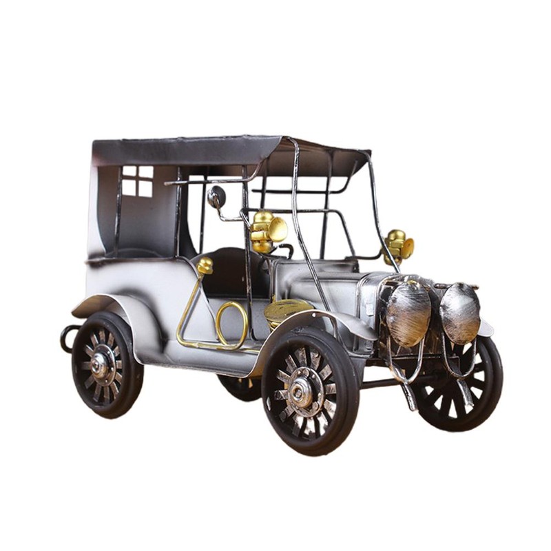 Retro Nostalgic Metal Crafts Car Models Ornaments Home Decoration for