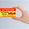 You Parked Like an Idiot Business Cards 3.5"x2" Writable Bad
