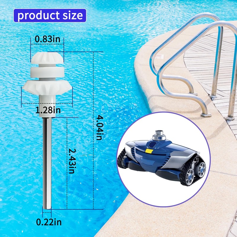 2-Pcs Drive Shaft Assembly Replacement Compatible Wtih Zodiac Baracuda MX8