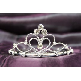 Beautiful Princess Bridal Wedding Tiara Crown with Crystal Heart C16055