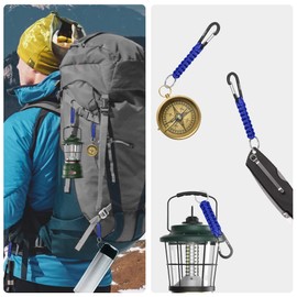EOTW Carabiner Keychain,Paracord Keychain Small Aluminum Clip D Ring for Camping, Hiking, Fishing, Or As A Key Organizer