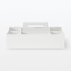 MUJI 15930784 Recycled Polypropylene Storage Carrying Box, Wide, Approx. Width