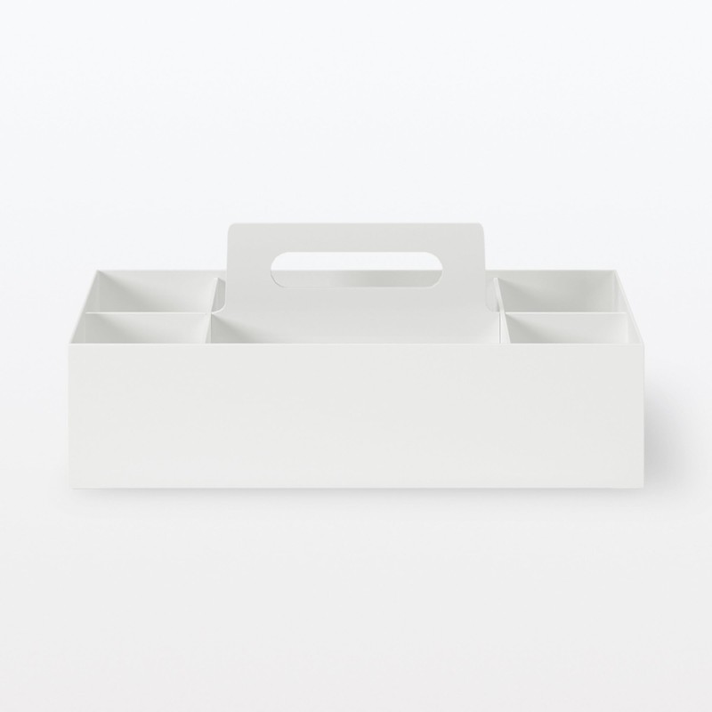 MUJI 15930784 Recycled Polypropylene Storage Carrying Box, Wide, Approx. Width