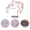 Nupuyai Irregular Amethyst & Rose Quartz Crystal Tree with Agate