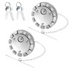 2pcs Locking Diesel Fuel Cap Compatible with Freightliner Kenworth Western