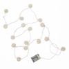 Lights4fun 16er LED Rattan Ball Lichterkette warmweiß Batteriebetrieb Ramadan Tischdeko