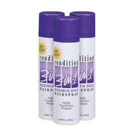 Condition 3-in-1 Maximum Hold Hairspray, (Pack of 3), 7 Oz