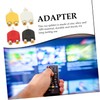 LABRIMP 4pcs Cable Tv Y-Splitter Adapter Subwoofer y Connector Audio