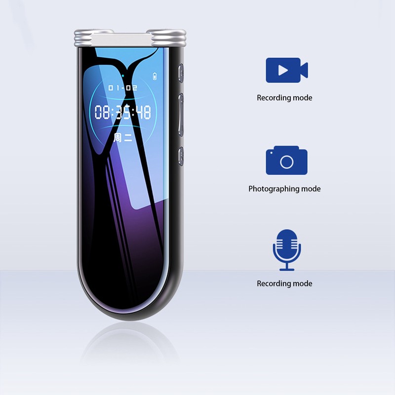 Digital Voice Recorder 1080P HD Noise Reduction AI Smart Motion