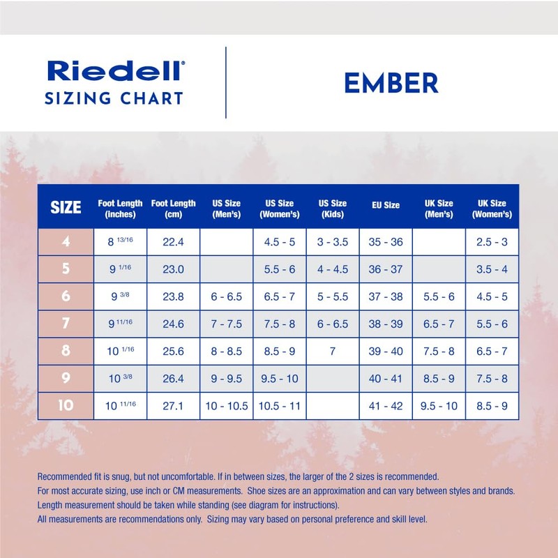 Riedell Ember Recreational Ice Skates for Women and Men -
