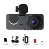 Unbranded 4K Dual Lens Car DVR Camera Dash Cam Front/Rear/Ins