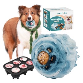 4-In-1 Interactive Dog Toys to Keep Them Busy - Dog Freezer Toy for Small, Medium Size Dogs, Safe Rubber Treat Dispensing Dog Toys Reduces Anxiety, Easy To Clean Dog Busy Toys Enrichment Toys for Dogs