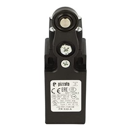 Pizzato FR 530-A Pizza Limit Switch, Roller Lever Actuator, 1NO + 1NC Fast Action, PG11, Black, Automatic, IP54