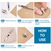 PandaHall 120pcs Bottom Stud Bag Feet 4 Colors Cone Studs
