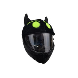 Motorcycle Helmet Cover, Funny Motorcycle Helmet Cover Sleeve, Motorbike Helmet Protective Cover for Full Face Helmets Men and Women (Demon)