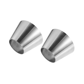 ACROPIX Car Mandrel Exhaust Bend Elbow Pipe 304 Stainless Steel Concentric Reducer 2.5" OD to 4" OD 2pcs Car Parts