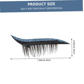 Healvian 4Pairs Glitter Eyelash Stickers Reusable Beauty Decals for Women Comfortable and Easy to Apply for Parties and Daily Makeup Creative Eyelash Tape with Excellent Craftsmanship