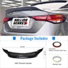 Rolling Gears Carbon Fiber Look Trunk Spoiler Wing Compatible with
