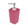 Douceur d'Intérieur SOAP Dispenser, Raspberry, 7.3 x 7.3 x 18