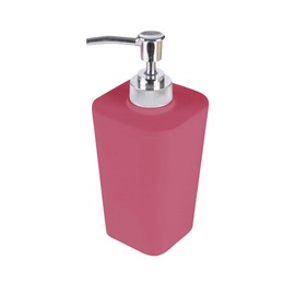 Douceur d'Intérieur SOAP Dispenser, Raspberry, 7.3 x 7.3 x 18 CM