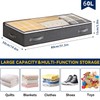 Boic 3 Pack 60L Underbed Storage Bags, Foldable Underbed Storage
