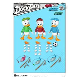 Beast Kingdom DuckTales: Huey, Dewey and Louie DAH-069 Dynamic 8ction Action Figure Set, Multicolor