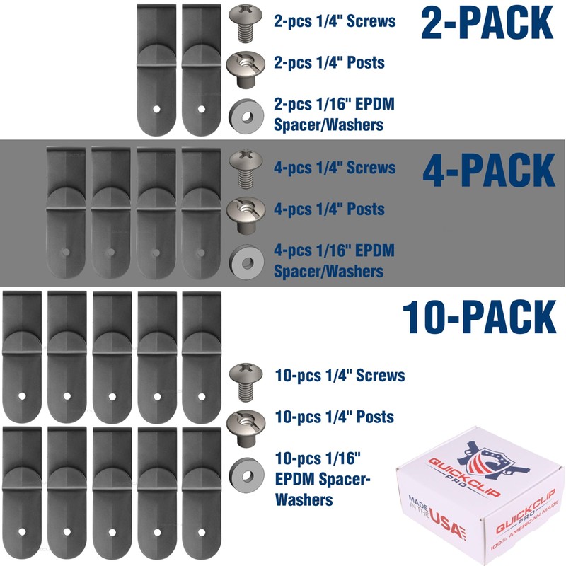 QuickClip Pro J Clips Style Holster Under The Belt Hidden