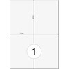 White On Matt Labels 210 x 297 mm Weatherproof A4