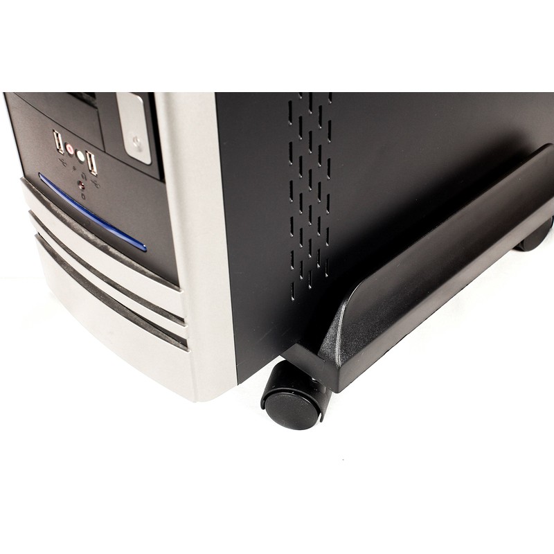 Eurosell - Premium Tower Trolley Computer PC Desktop Stand with