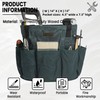 Heavy Duty Waxed Canvas Gardening Tote Bag - 14-Inch Water-Resistant