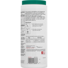 Leader Prebiotic Fiber Supplement Powder for Digestive Health, 100% Natural Daily Fiber Powder, Sugar-Free, Taste-Free, Gluten Free, Non-GMO, Unflavored, 62 Servings (8.7 OZ) (Pack of 1)