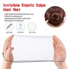 200Pcs Hair Nets, Invisible Nets Black Elastic Hair Mesh Edge,