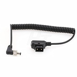 D-tap to Right Angle Locking DC Power Cable for Atomos Shogun Flame and Ninja Inferno, PIX-E7 Monitor (P-tap)