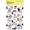 S&C Corporation Clear Deco Sticker Snoopy Pose PWD37