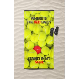 Tex family Beach Towel Terry Cloth Tennis Ball Large 90 x 170 cm