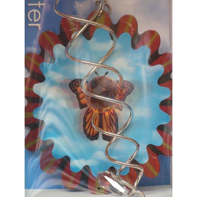 16,5 cm Designer animierte Schmetterling Wind Spinner + lange 30,5