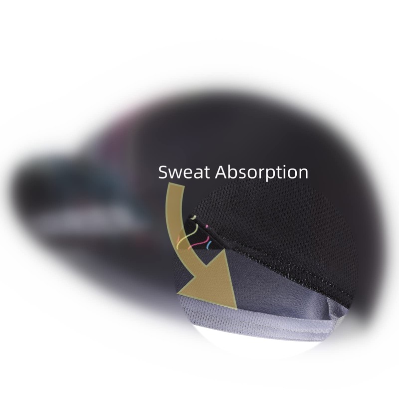 BikingBros White Cycling Cap - Polyester Cycling Hat-Under Helmet -