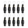 SAUYRASY 10Pcs Black Heavy Tension Snap Release Clips for Kites