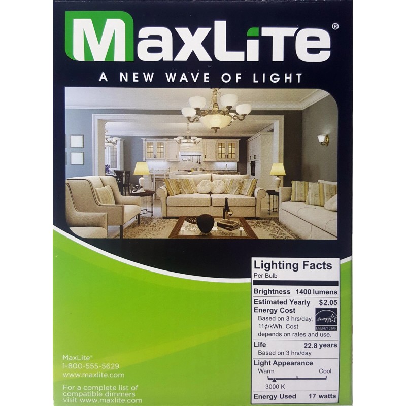 Sunco Lighting 6 BR40 FLOOD LED Light Bulbs 17W 100W