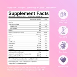 Obvi More Than Collagen Powder | Supports Healthy Hair, Skin, Nails, Joints, Gut | Grass-Fed Multi Collagen Supplement with Hyaluronic Acid, Biotin, Keratin | Cocoa Cereal, 30 Servings