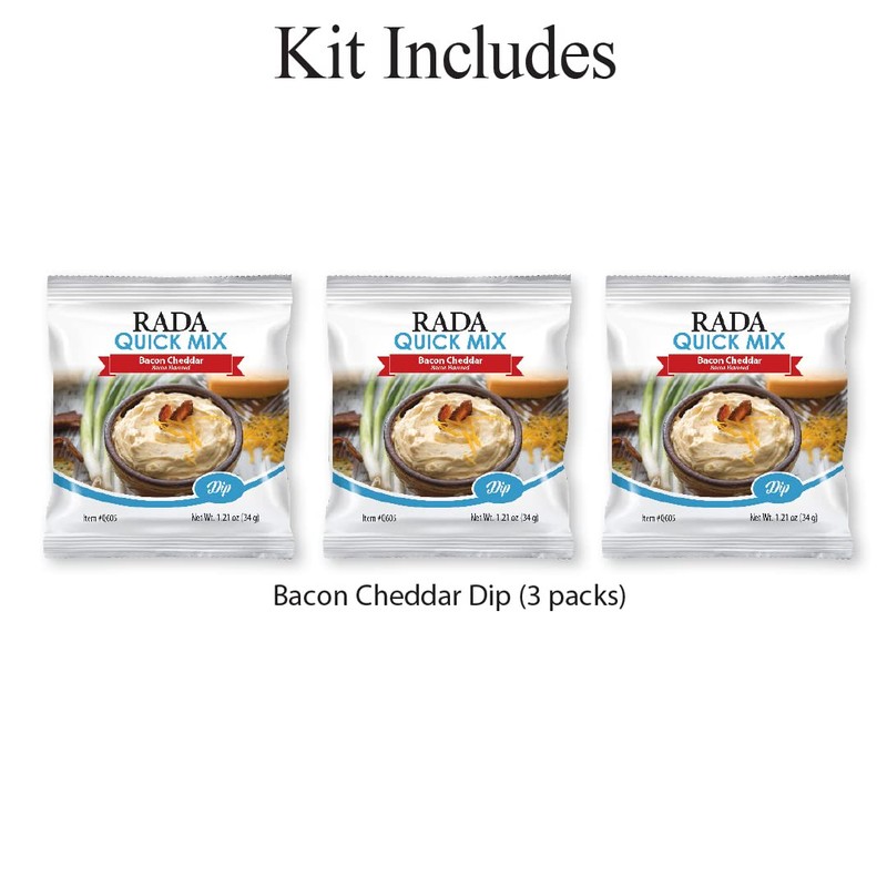 RADA 3 Pack Bacon Cheddar Quick Mix Dips