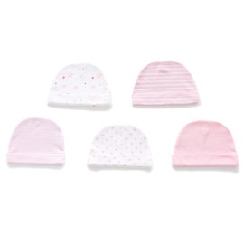 Ecojoy Baby Hats with Mittens Set Boys Grils Infant Beanie Caps Unisex Newborn Hospital Hat with Scratch Mitten Set for Baby