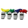 Metal Referee Whistles with Cord, 5 Pack