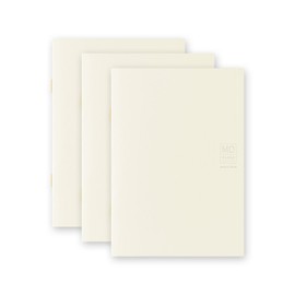 Midori 15208006 Notebook, MD Notebook, Light, Paperbacks, Grid Ruled, 3 Notebooks,