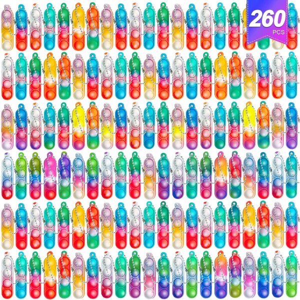 Does not apply 260 pcs llavero pop juguetes sensorio ninos