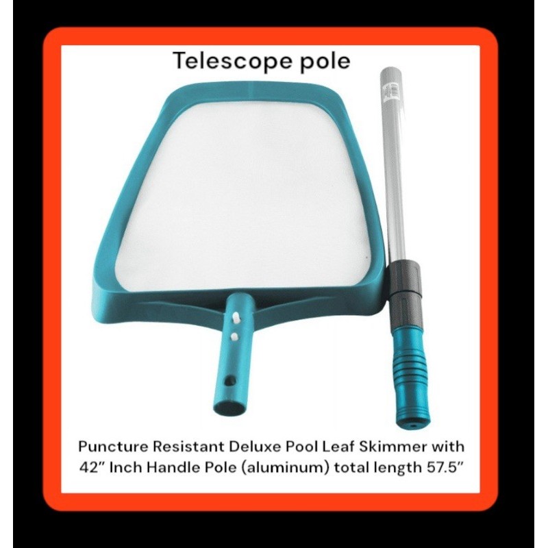 Mainstays Puncture Resistant Deluxe Pool Leaf Skimmer with 42” Inch