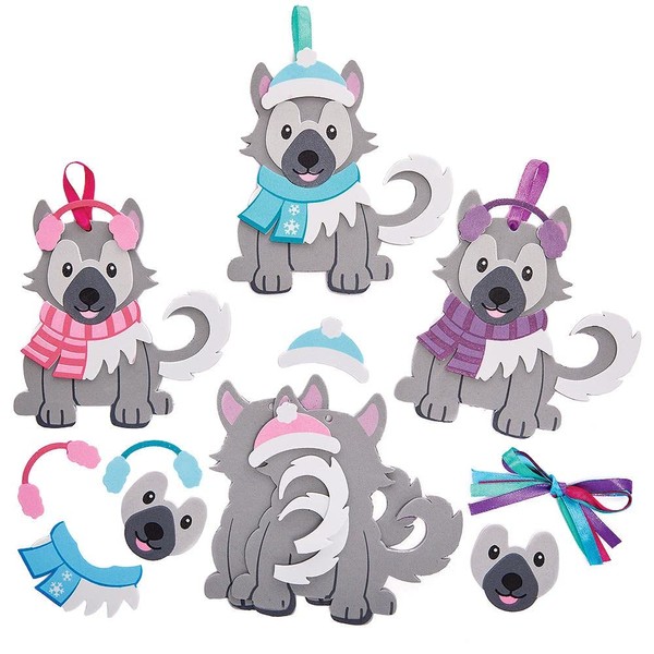 Baker Ross FX354 Husky Foam Rubber Craft Set, Pack of