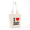 CafePress I Heart (Love) Dessert Tote Bag Natural Canvas Tote